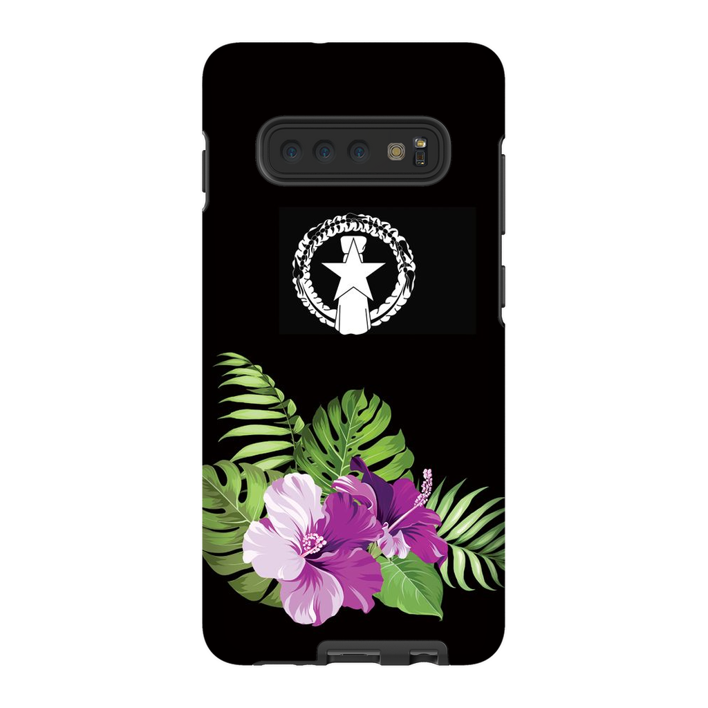 CNMI Purple Hibiscus Premium Glossy Tough Phone Case