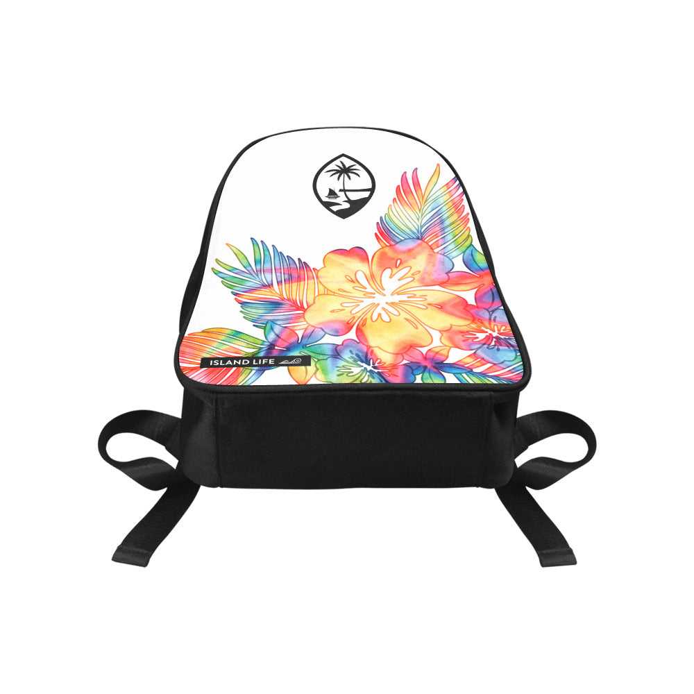 Guam Tropical Hibiscus Tie Dye Preschool Backpack