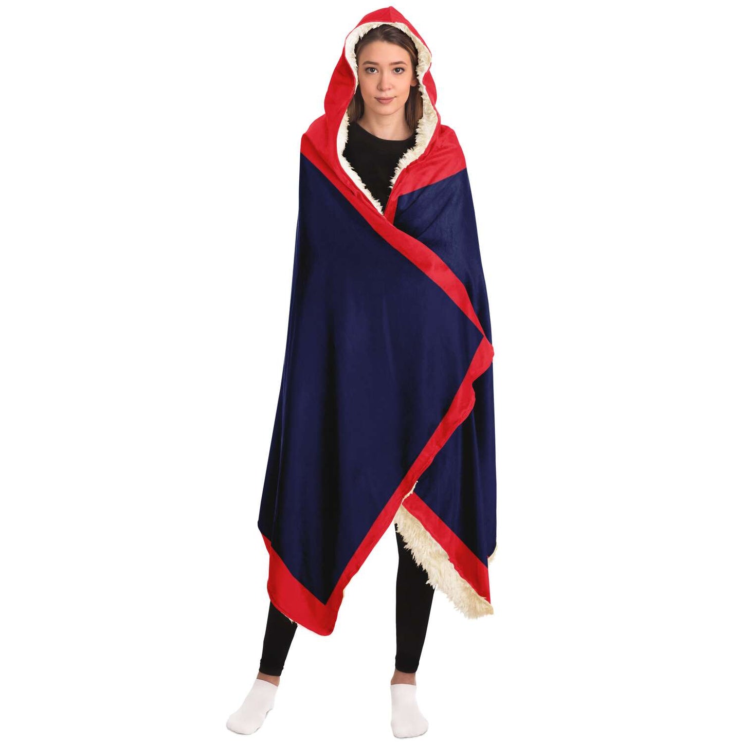 Guam Flag Premium Sherpa Hooded Blanket