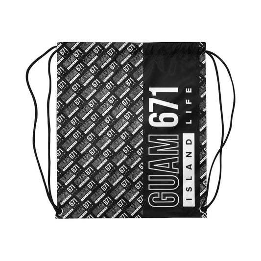 Guam 671 Life Large Drawstring Bag