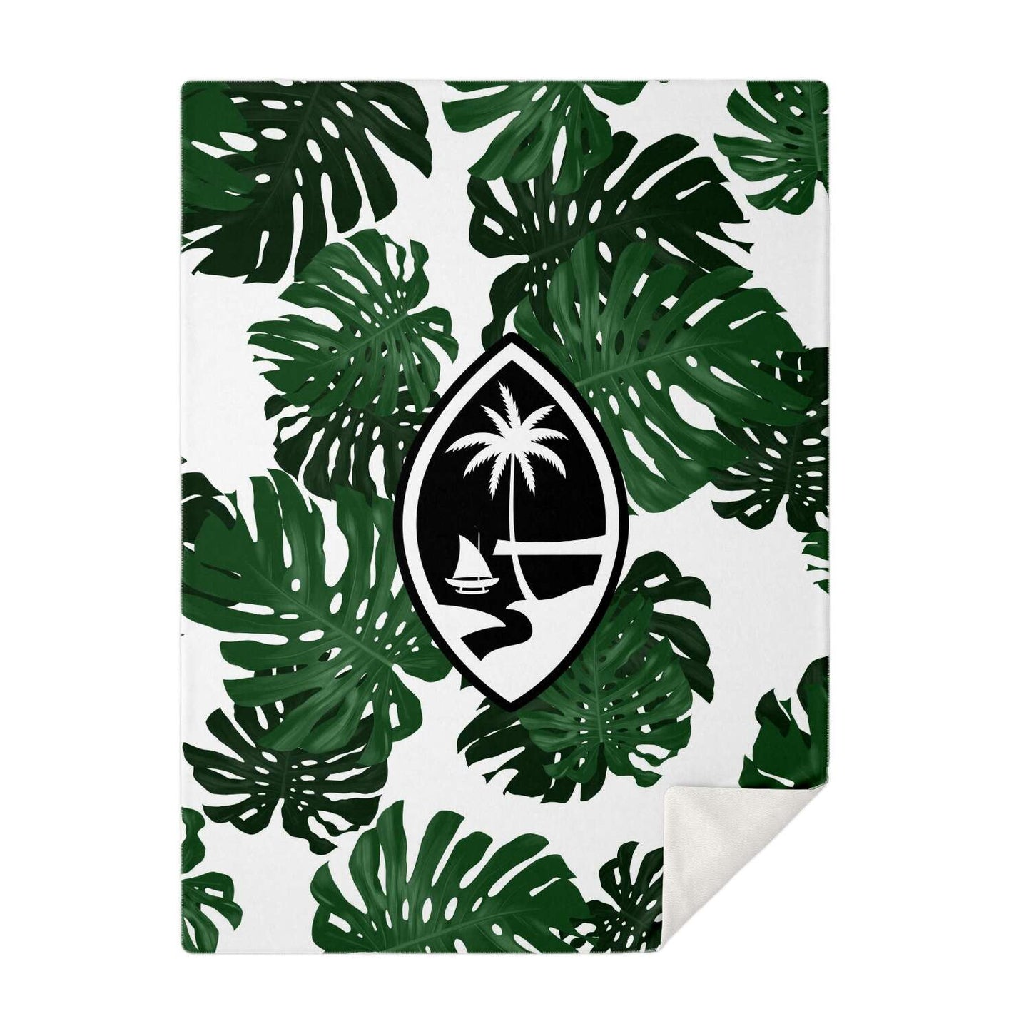 Guam Lemai Leaves Microfleece Blanket