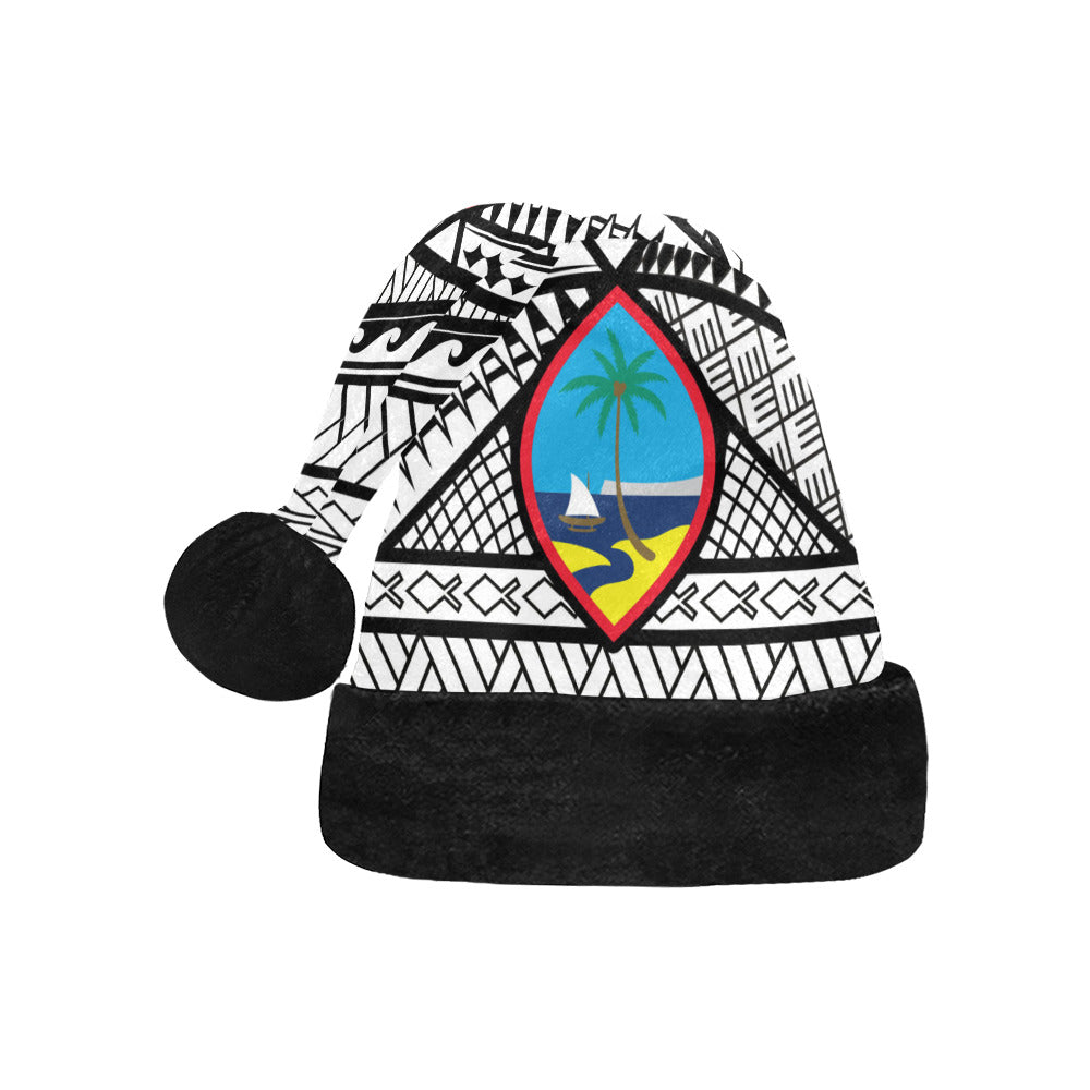 Guam Seal Tribal Santa Hat