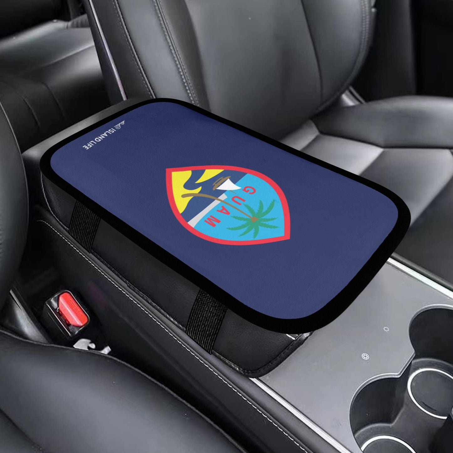 Guam Flag Car Armrest Cover Car Armrest Cover
