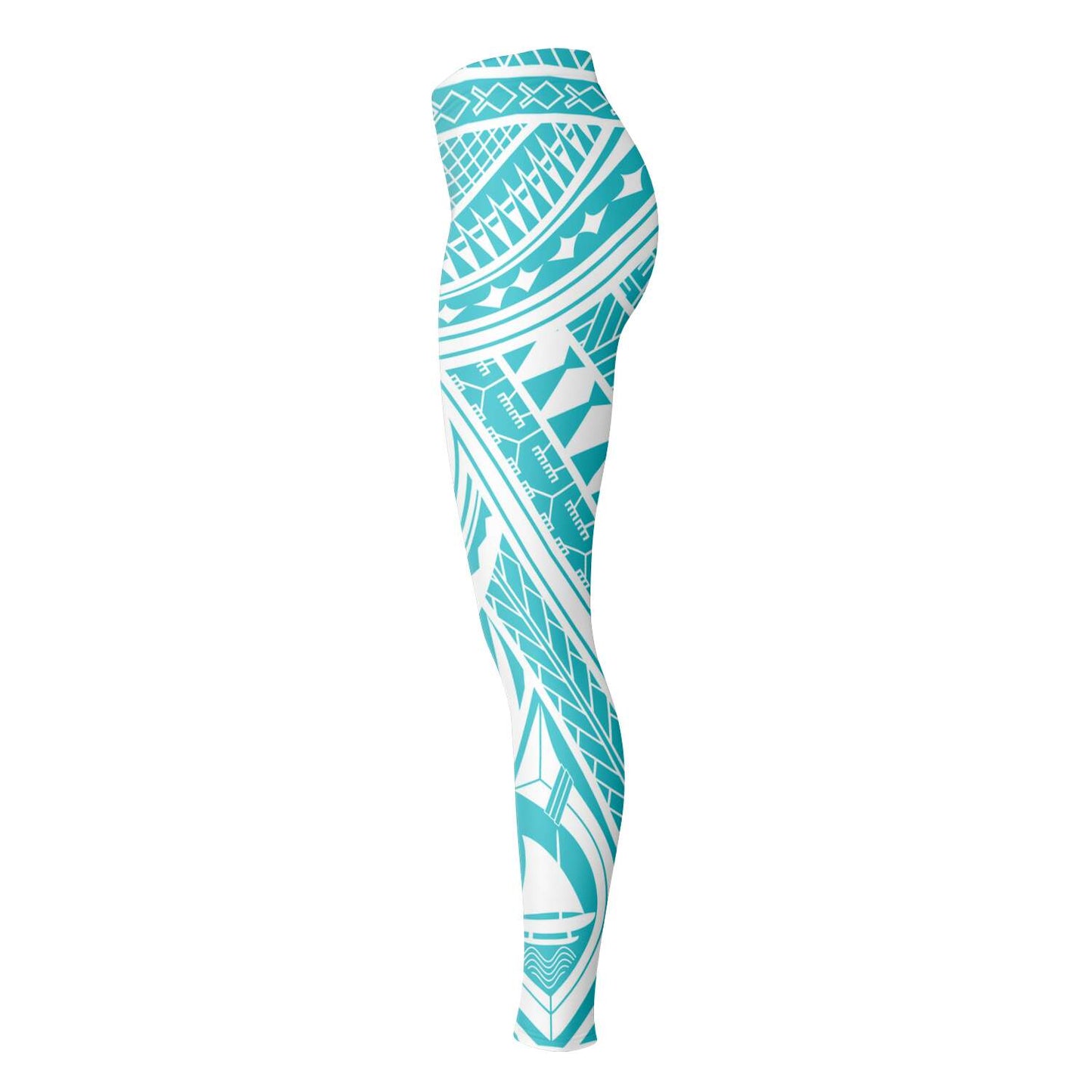 Guahan Modern Tribal Guam CNMI Blue Premium Leggings