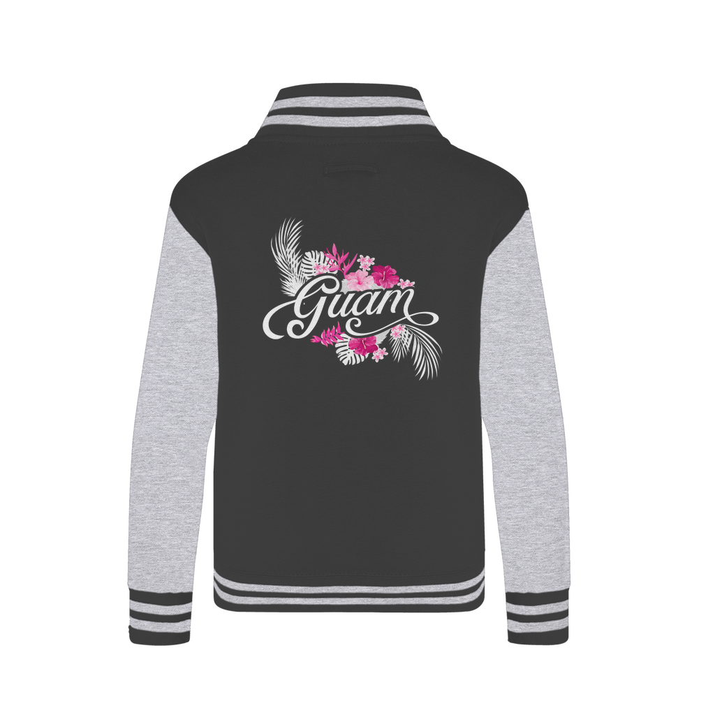 Guam Purple Floral Varsity Jacket