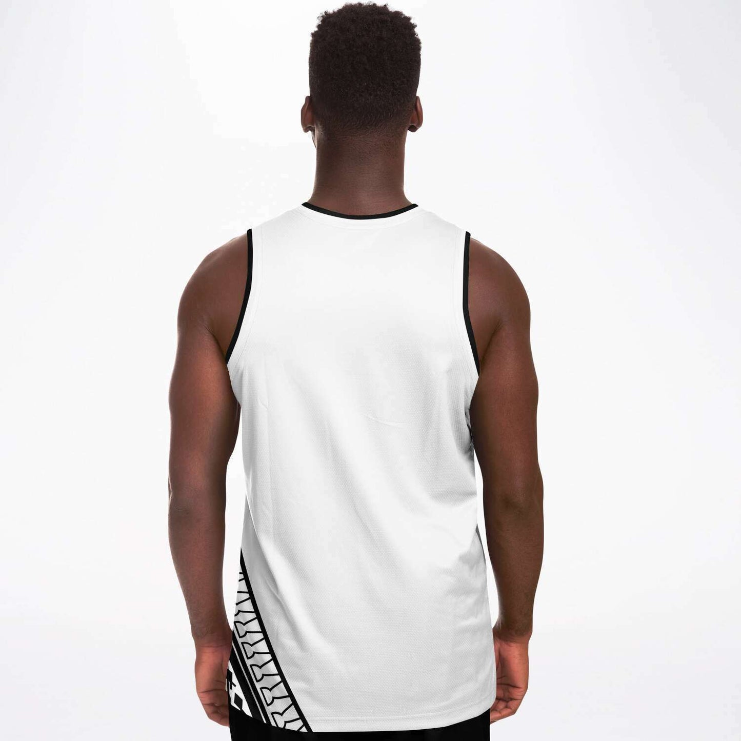 Guam Seal Tribal White Basketball Jersey