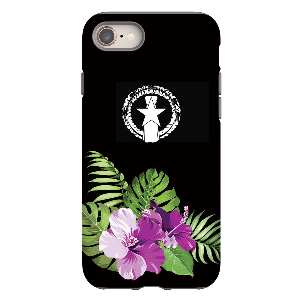 CNMI Purple Hibiscus Premium Glossy Tough Phone Case