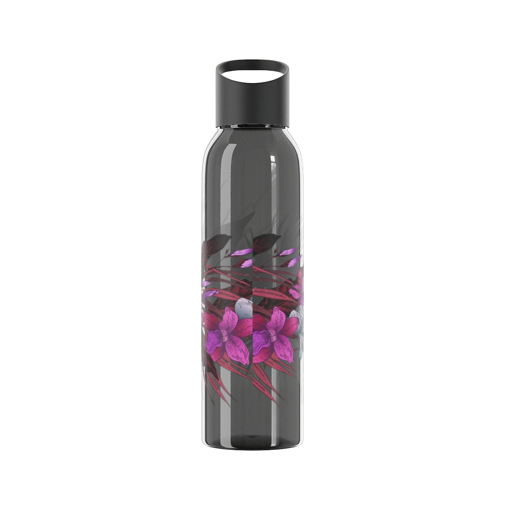 Guam Vintage Hibiscus Sky Water Bottle