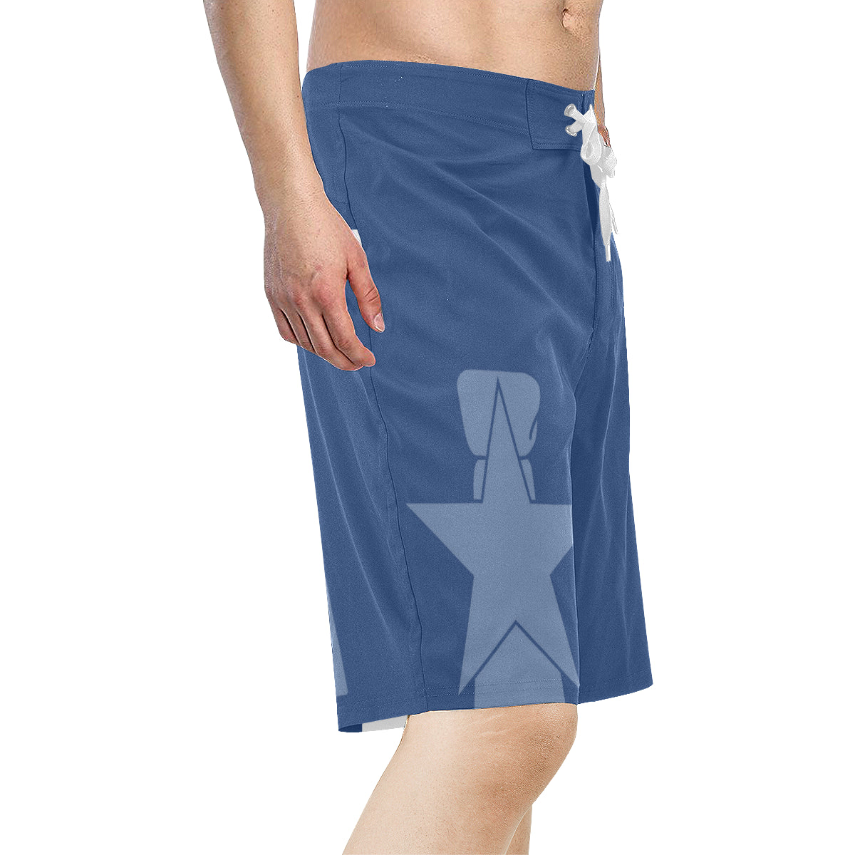 CNMI Seal Saipan Blue Men's All Over Print Board Shorts