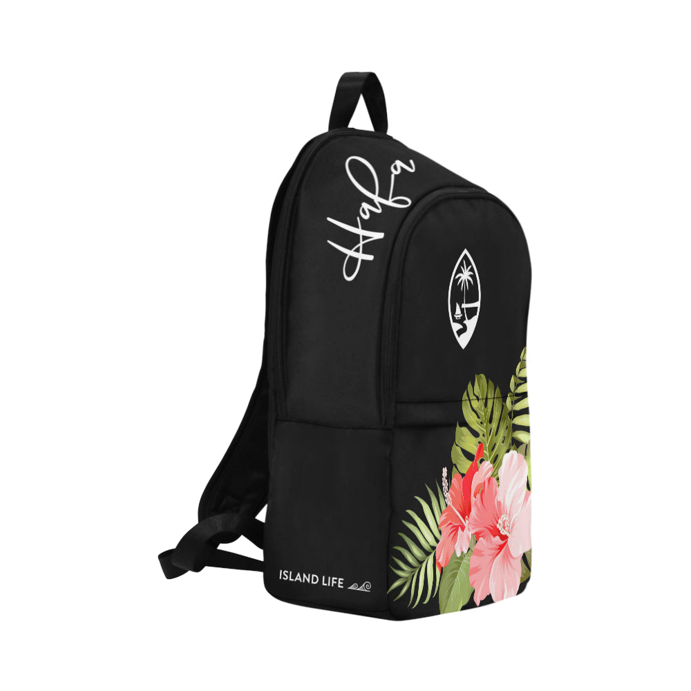 Guam Hafa Adai Pink Hibiscus Laptop Backpack
