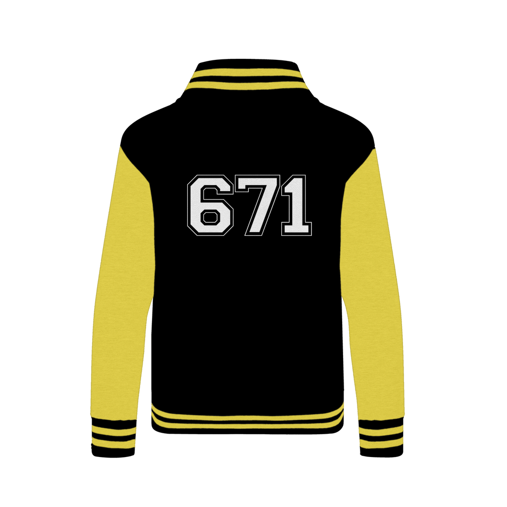 Guam Seal 671 Text Varsity Jacket