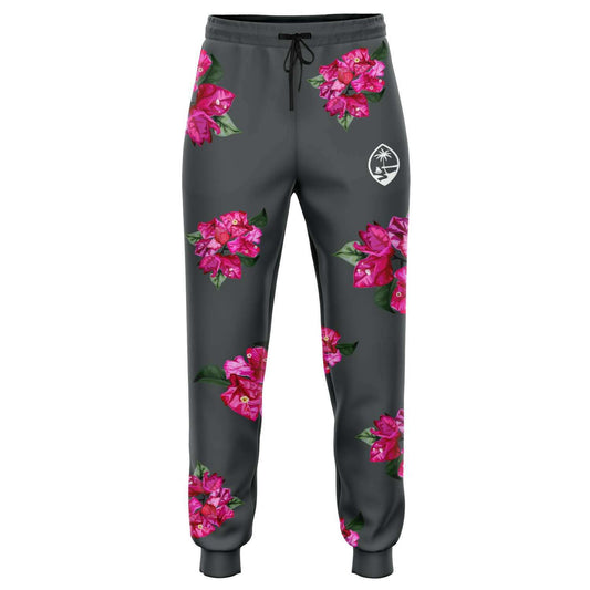 Guam Puti Tai Nobio Bougainvillea Gray Unisex Joggers