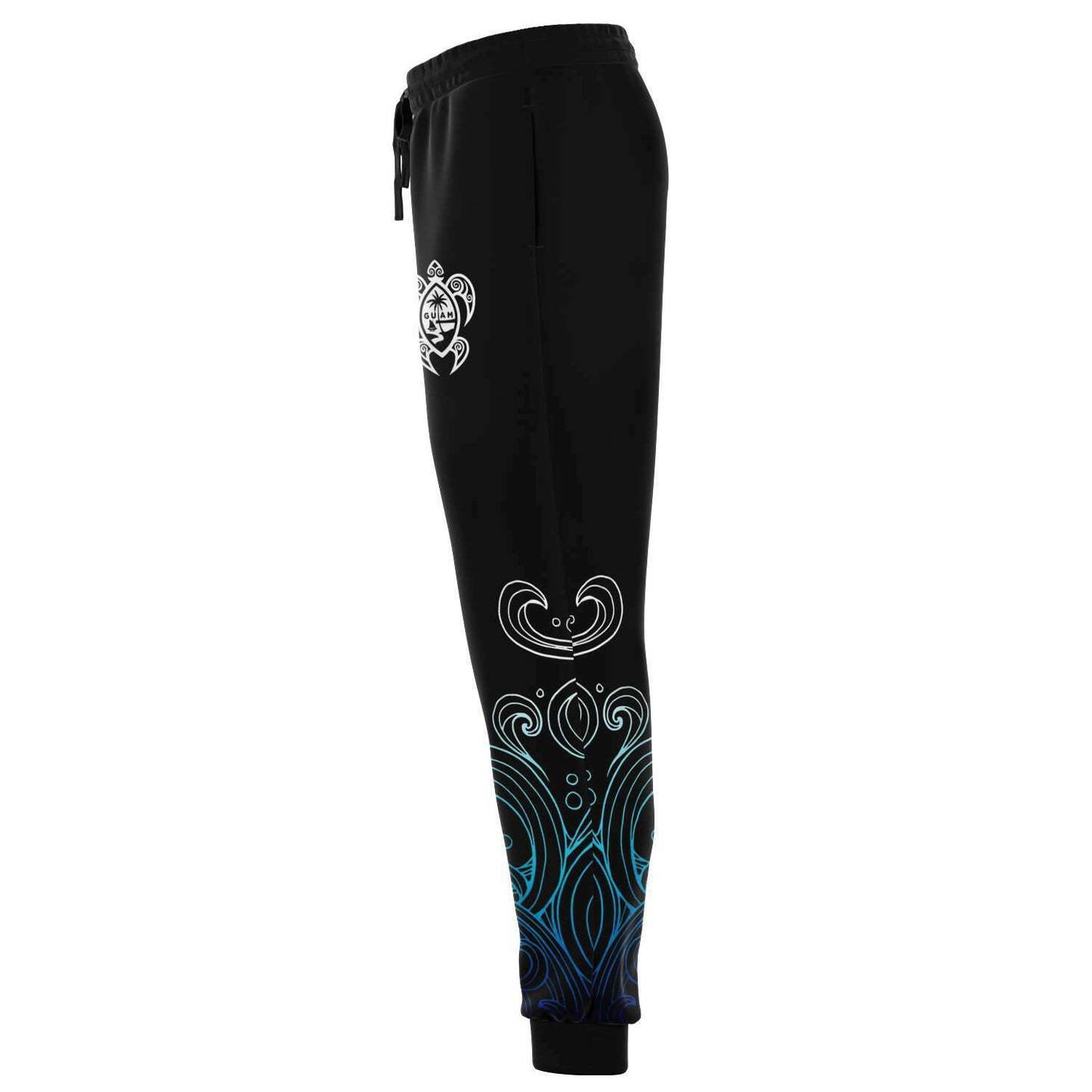 Guam Tribal Turtle Waves Unisex Joggers