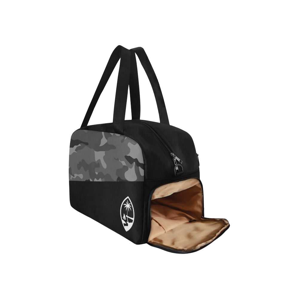 Guam Halftone Gray Camo Fitness Gym Bag