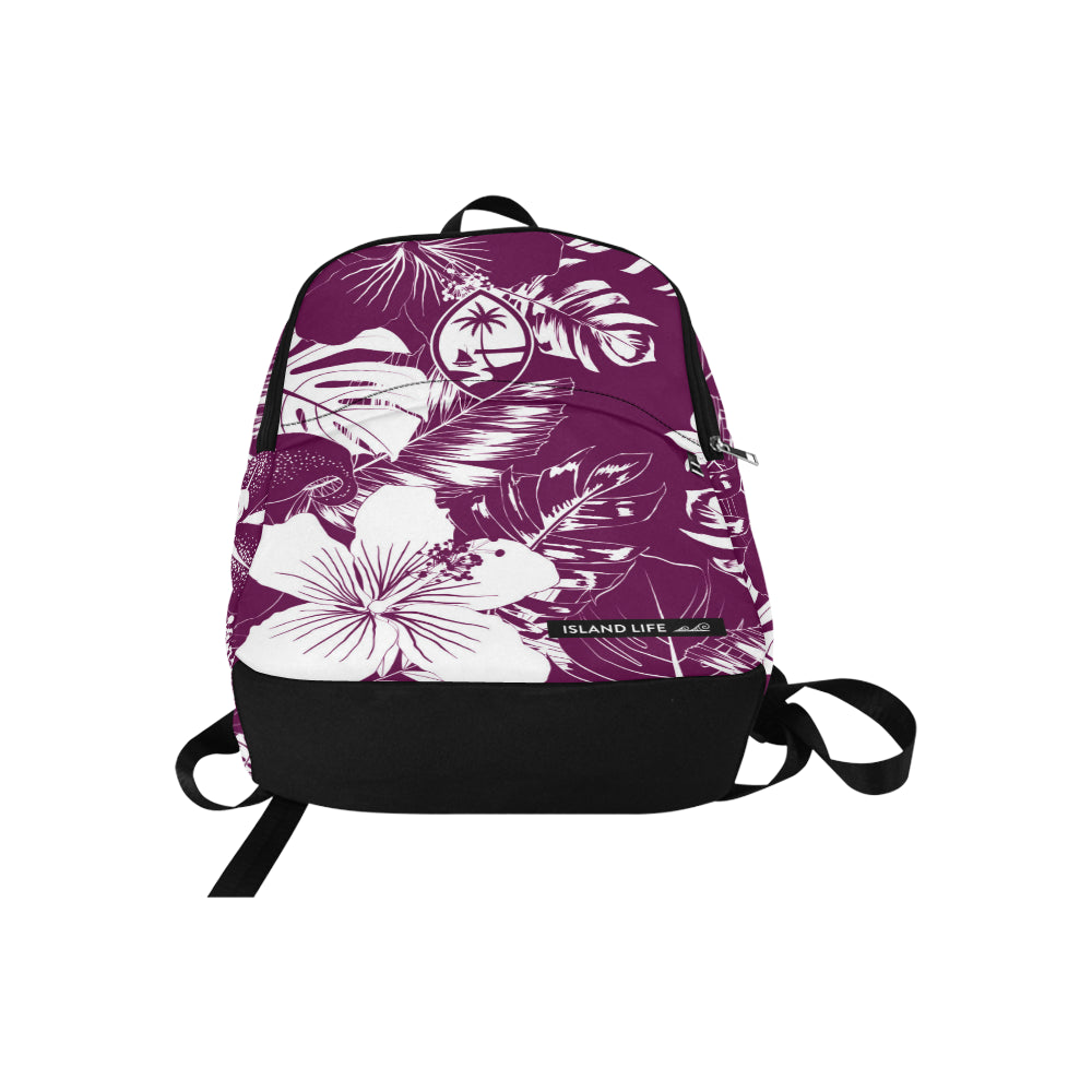 Guam Purple Floral Laptop Backpack