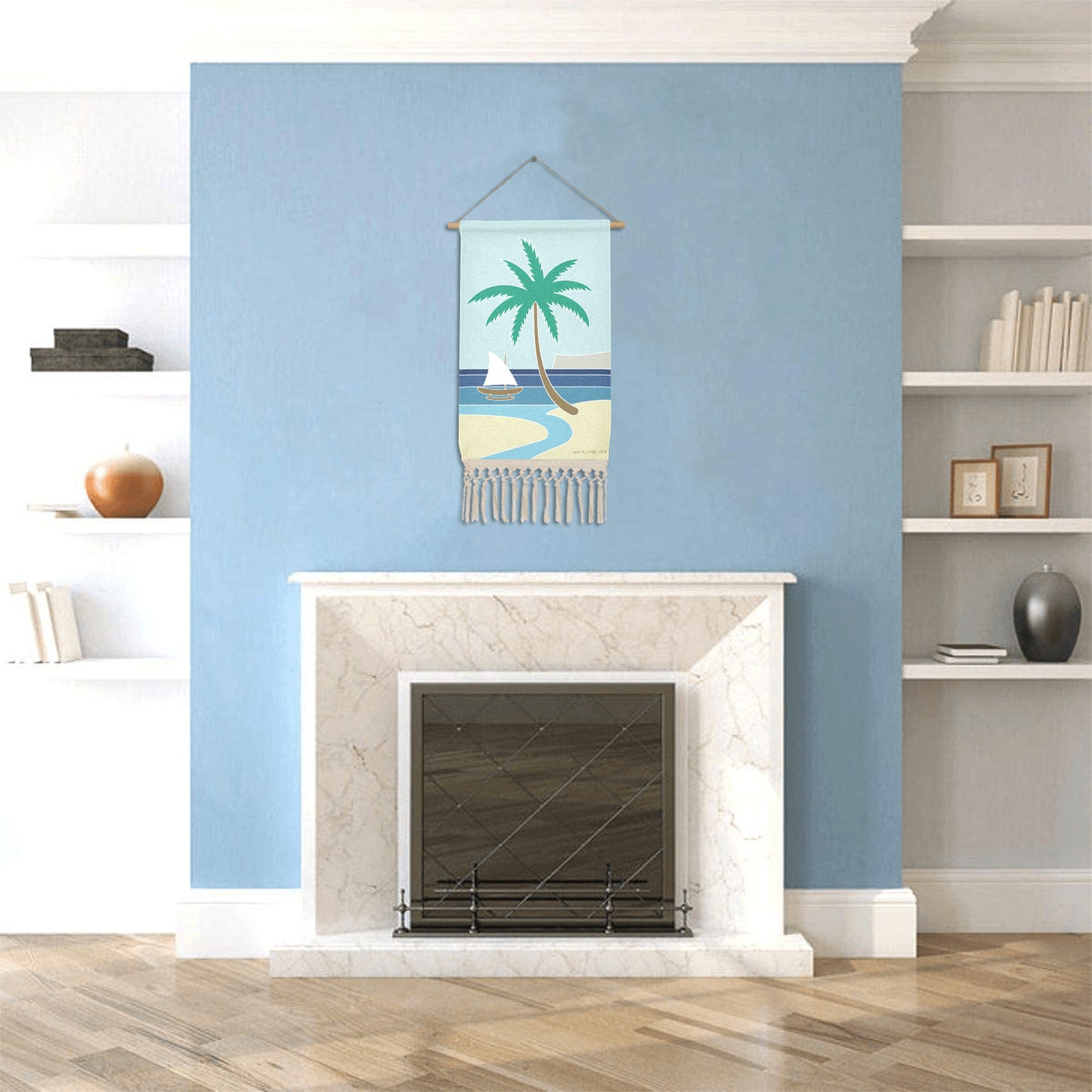 Retro Guam Linen Hanging Poster