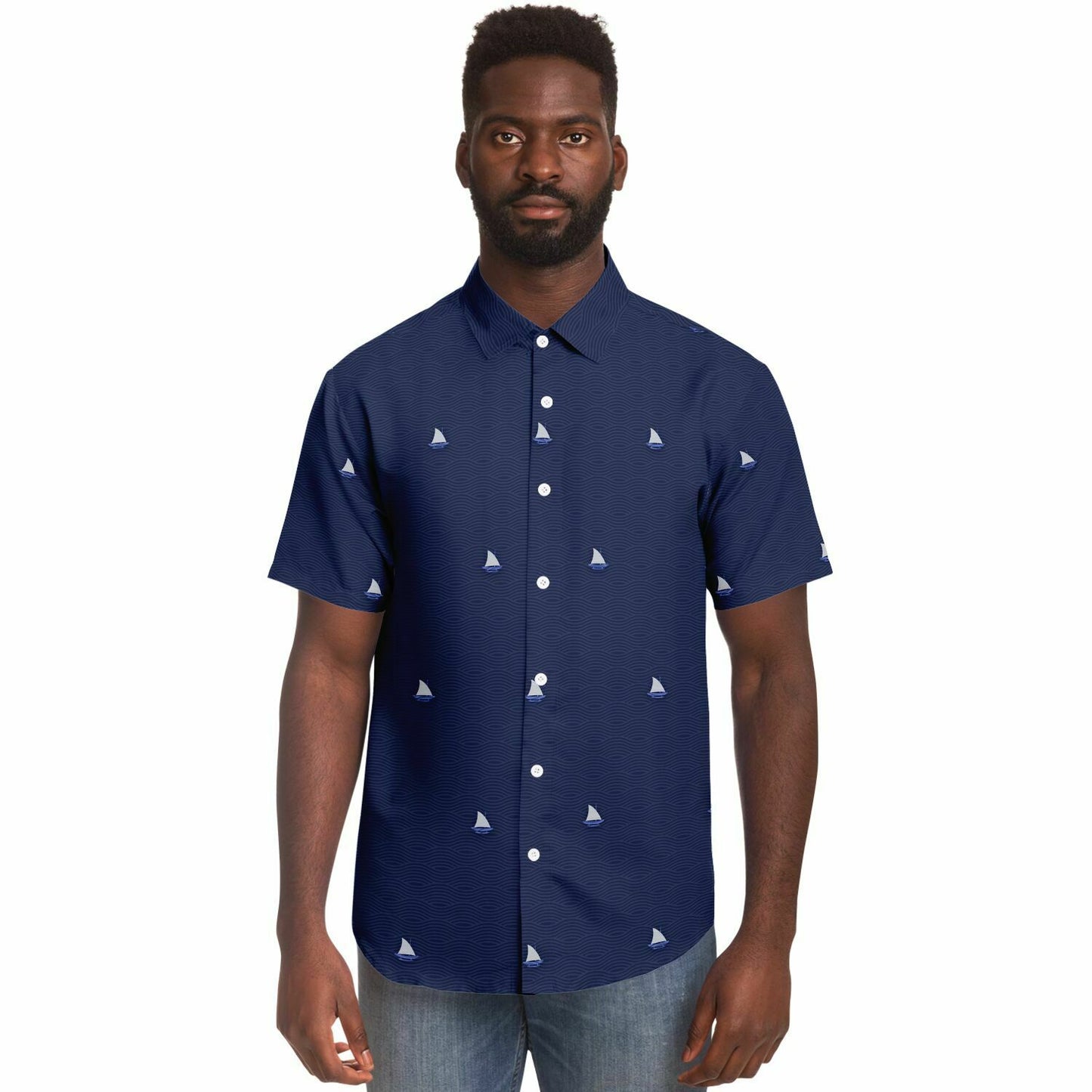 Proa Waves Guam CNMI Button Down Shirt