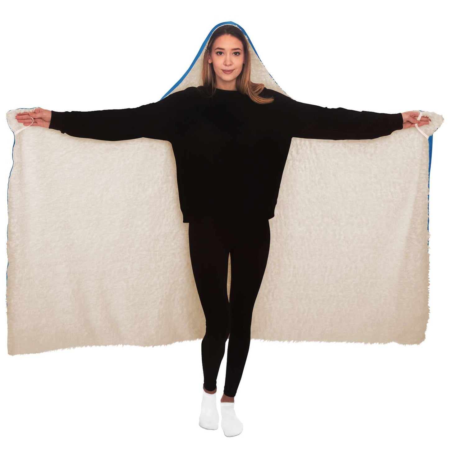 CNMI Seal Saipan Tinian Rota Premium Sherpa Hooded Blanket