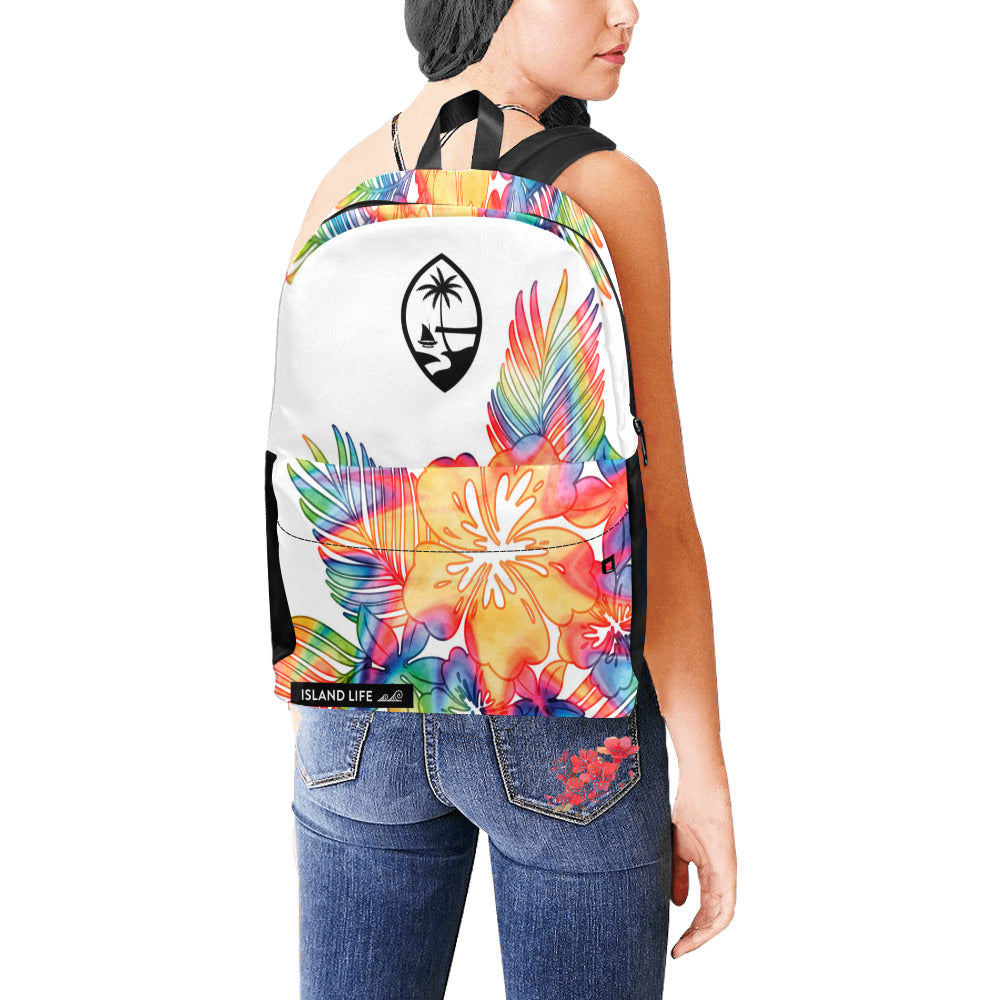 Guam Tropical Hibiscus Tie Dye Classic Backpack