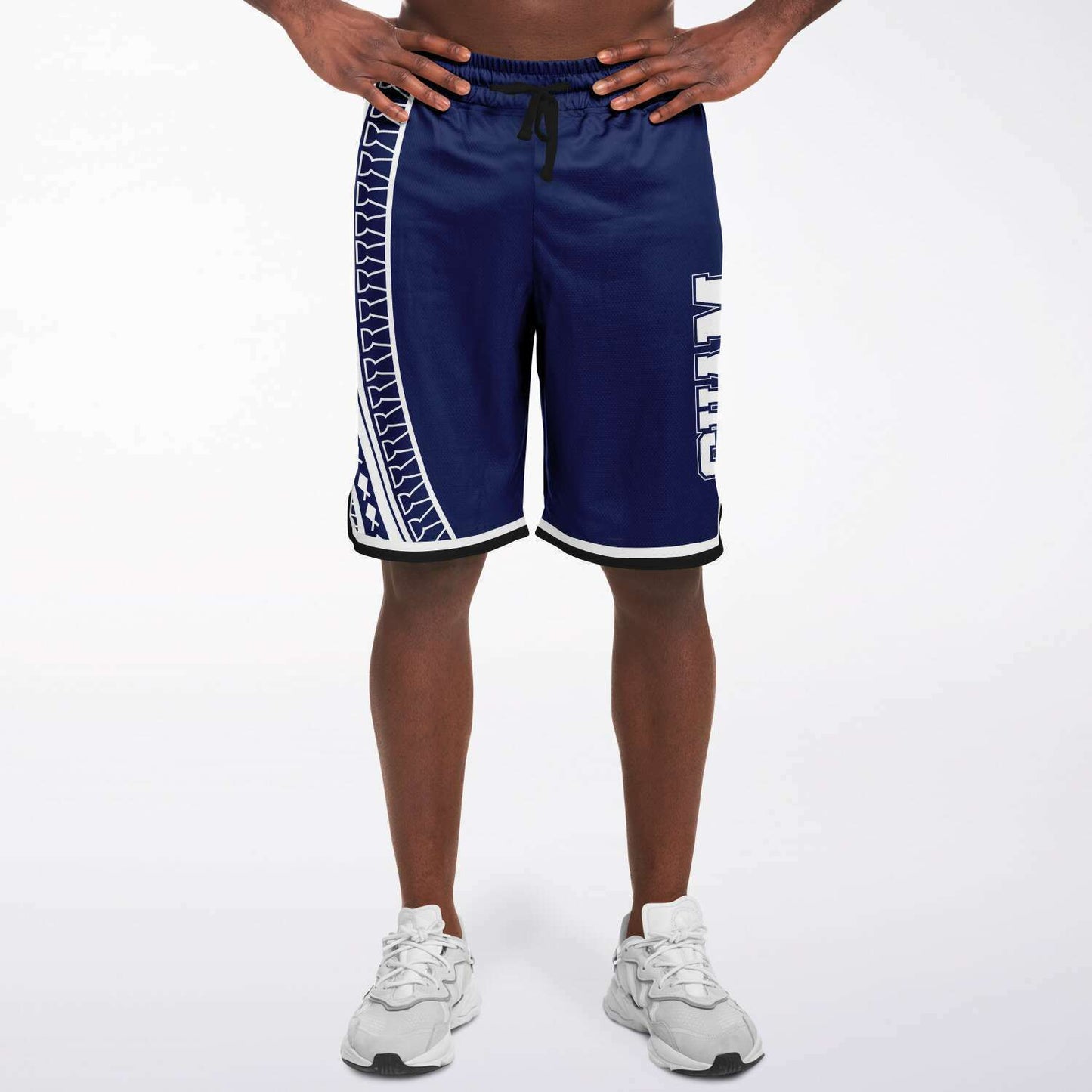 Guam Tribal Blue Basketball Shorts