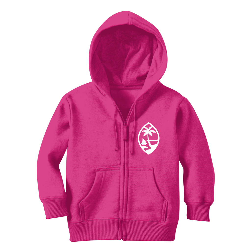 Hibiscus Neni Guam Girls Classic Kids Zip Hoodie Jacket