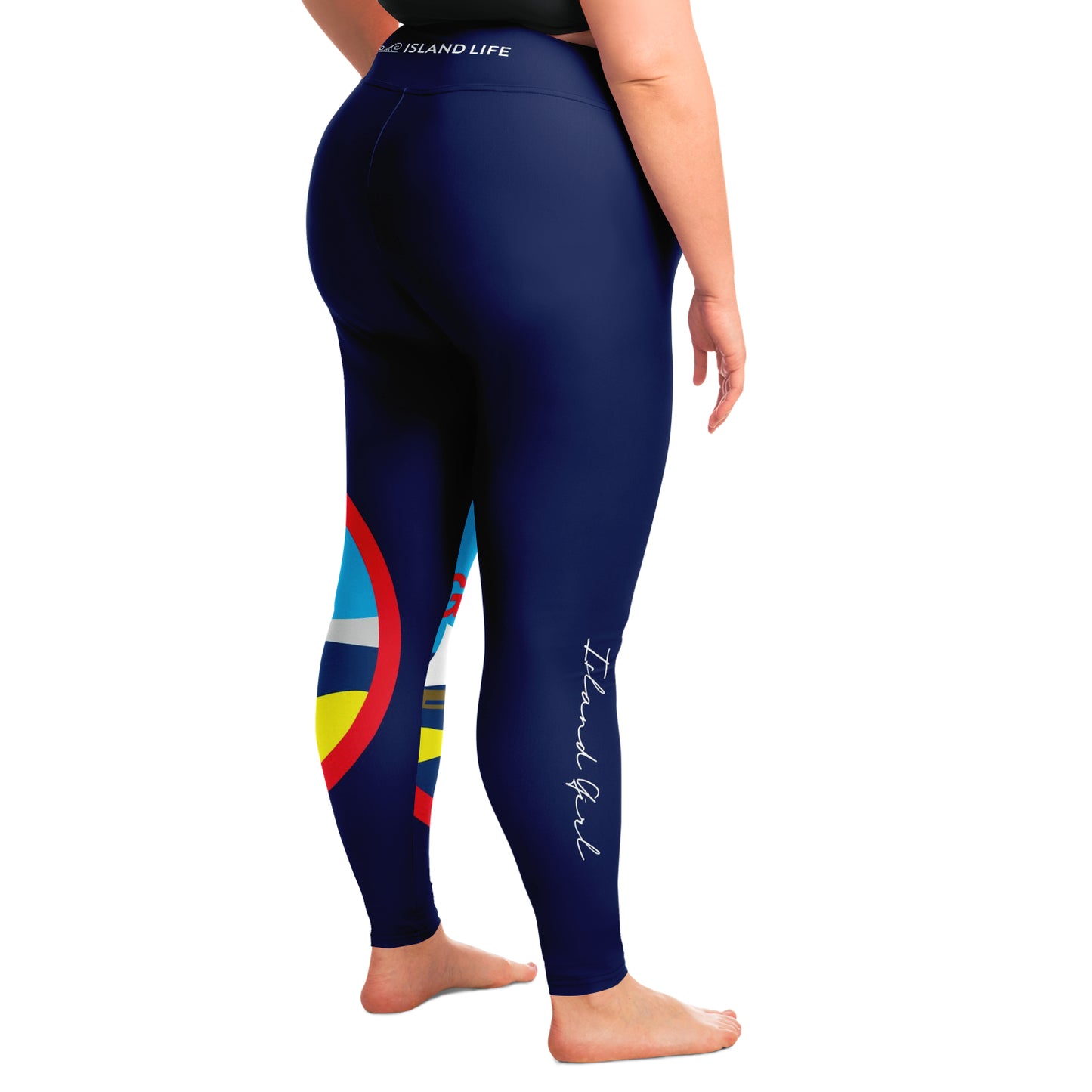 Guam Seal Island Girl Curvy Leggings
