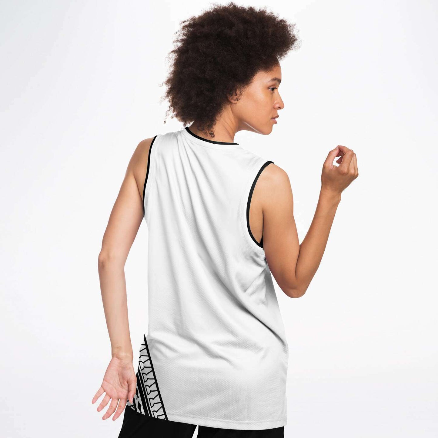 Guam Seal Tribal White Basketball Jersey