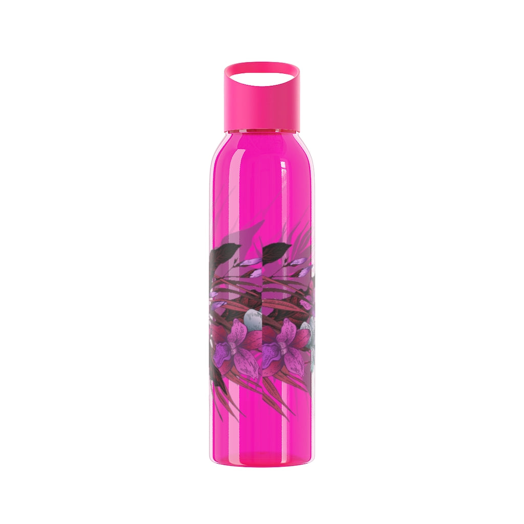 Guam Vintage Hibiscus Sky Water Bottle