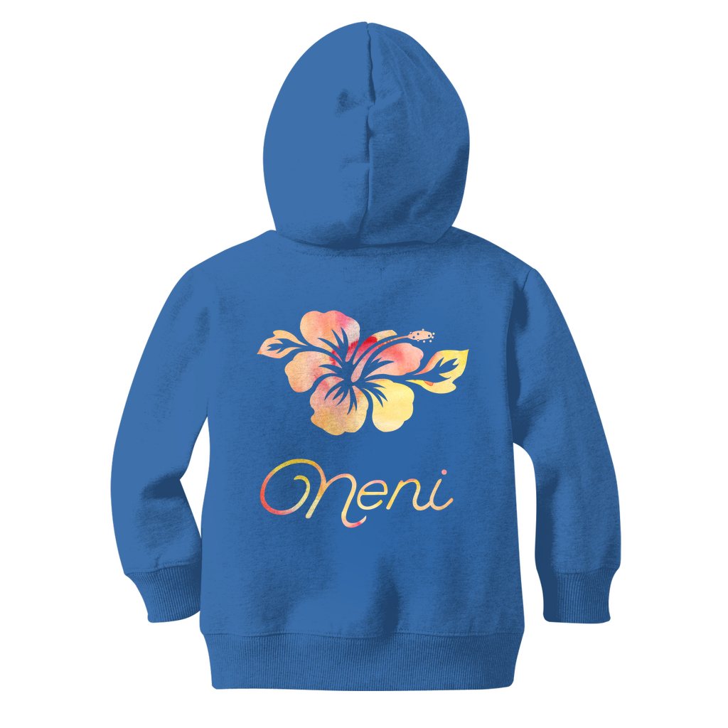 Hibiscus Neni Guam Girls Classic Kids Zip Hoodie Jacket