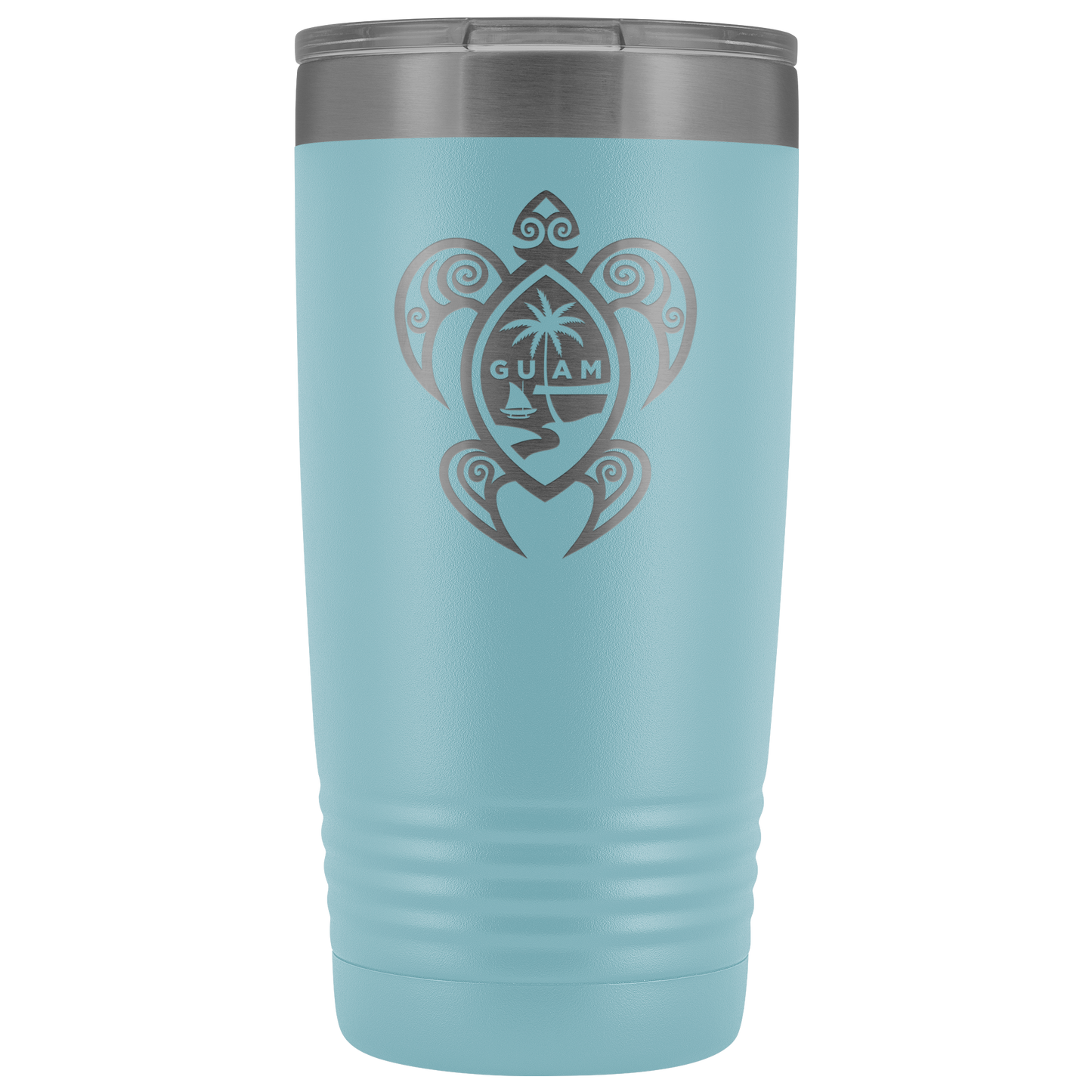 Guam Seal Tribal Turtle 20oz Tumbler