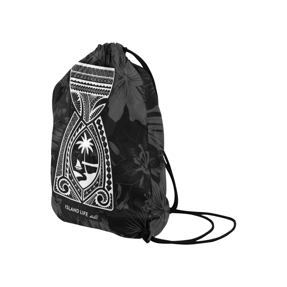 Latte Stone Tribal Large Drawstring Bag