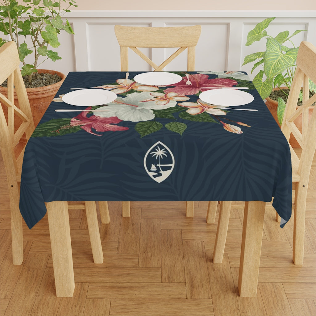 Guam Vintage Hibiscus Table Cloth
