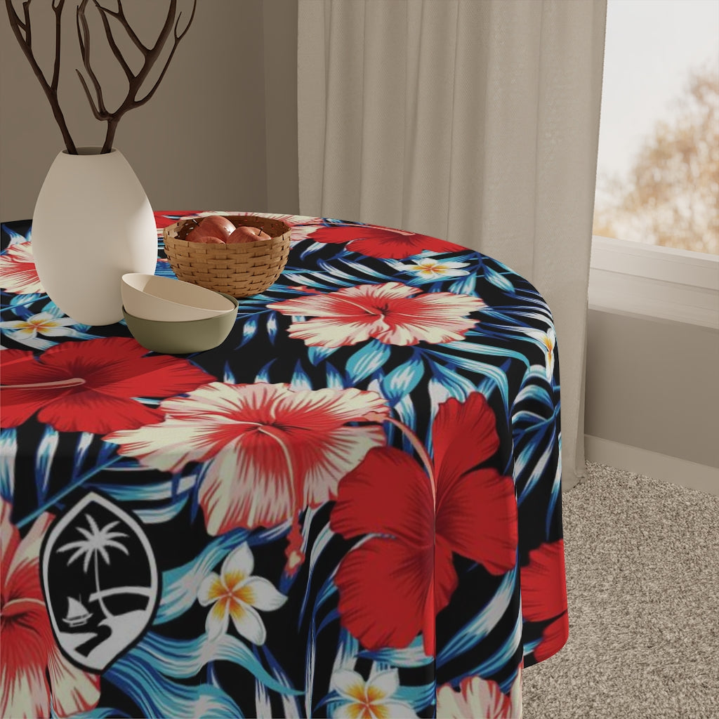 Guam Tropical Floral Table Cloth