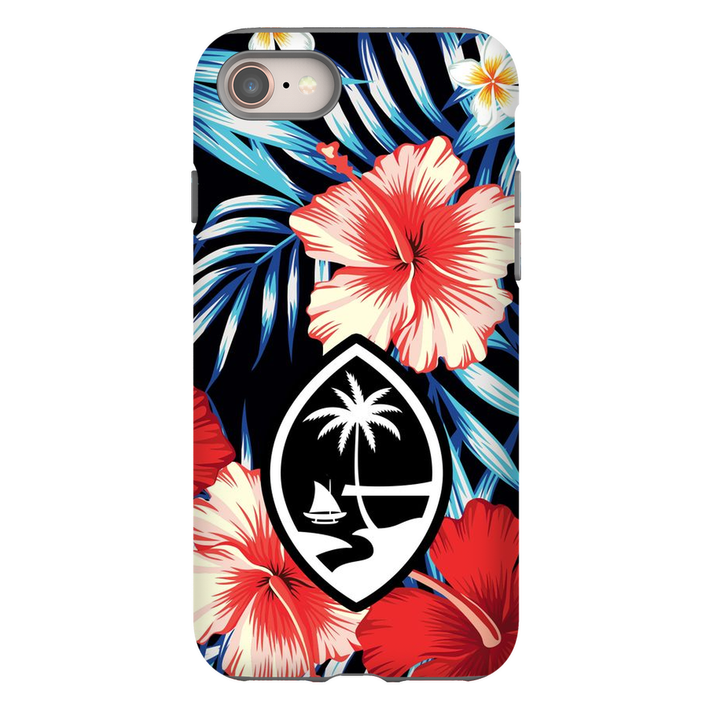 Tropical Floral Guam Premium Glossy Tough Phone Case