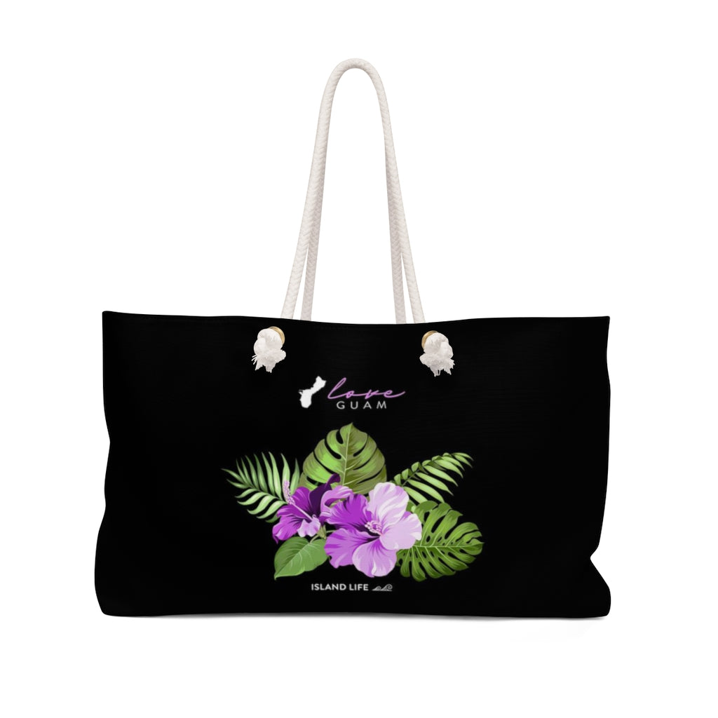 Love Guam Purple Weekender Tote Bag