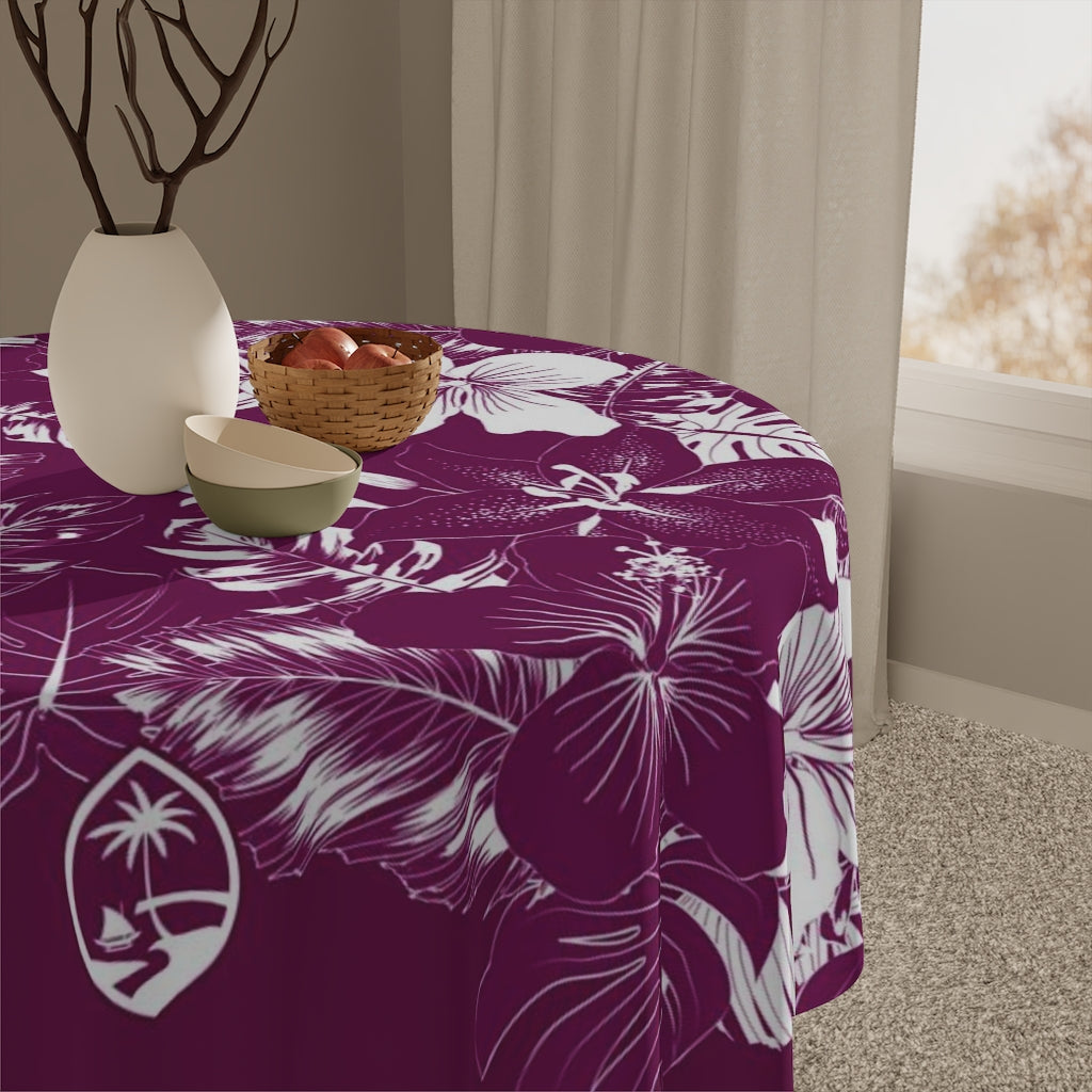 Guam Hibiscus Purple Table Cloth
