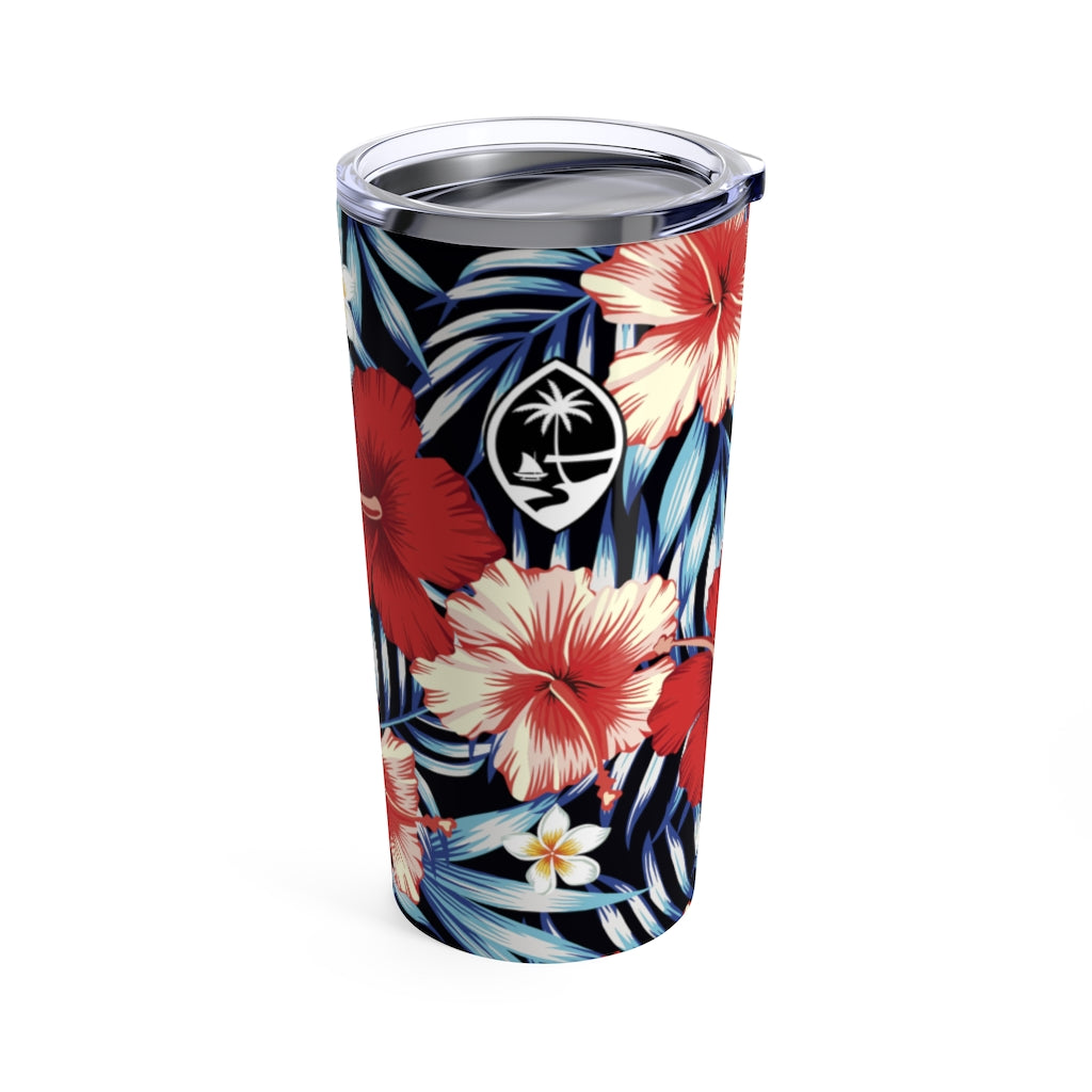 Guam Tropical Floral Tumbler 20oz