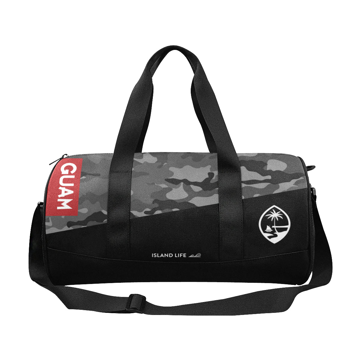 Guam Halftone Gray Camo Duffel Bag