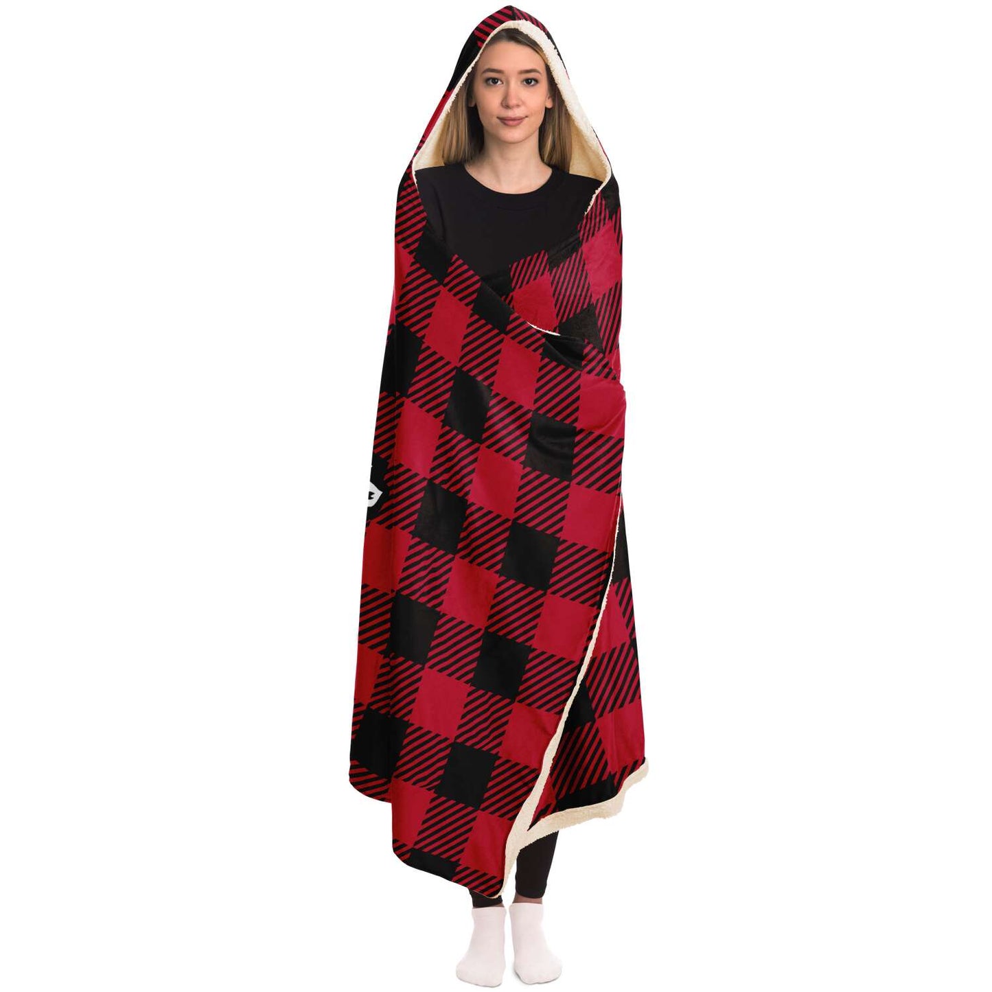 Felis Nabidat Christmas Guam CNMI Premium Sherpa Hooded Blanket