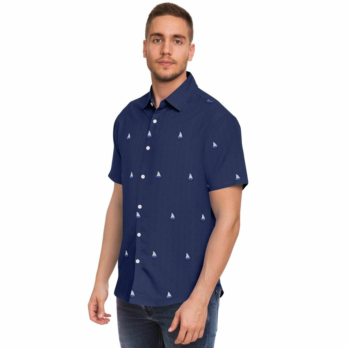 Proa Waves Guam CNMI Button Down Shirt