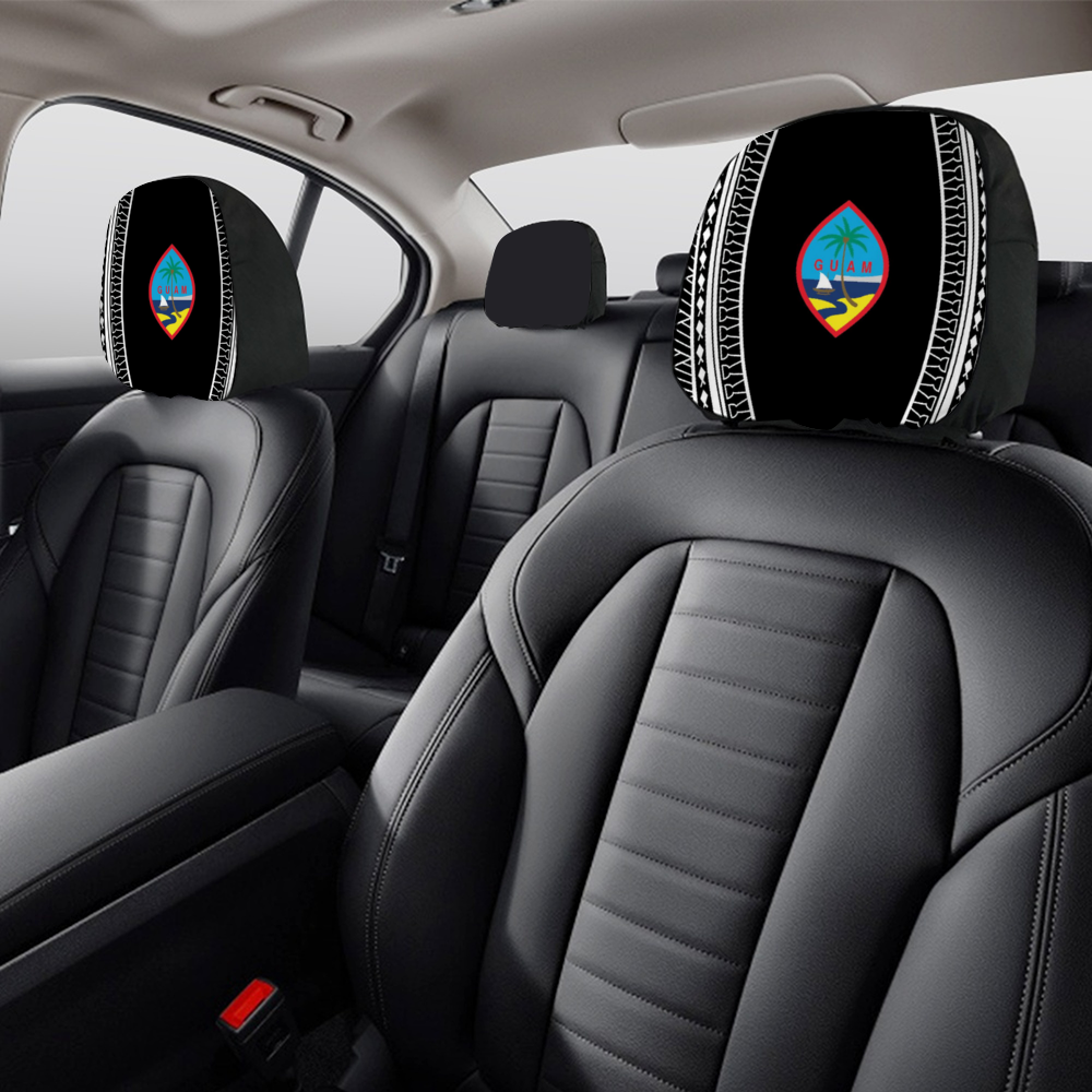 Guam Tribal Car Headrest Cover (Set of 2)