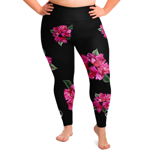 Guam Puti Tai Nobio Bougainvillea Curvy Leggings