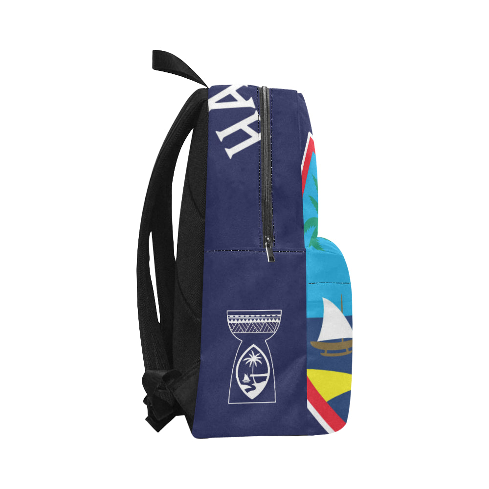 Hafa Adai Guam Tribal Blue Unisex Classic Backpack