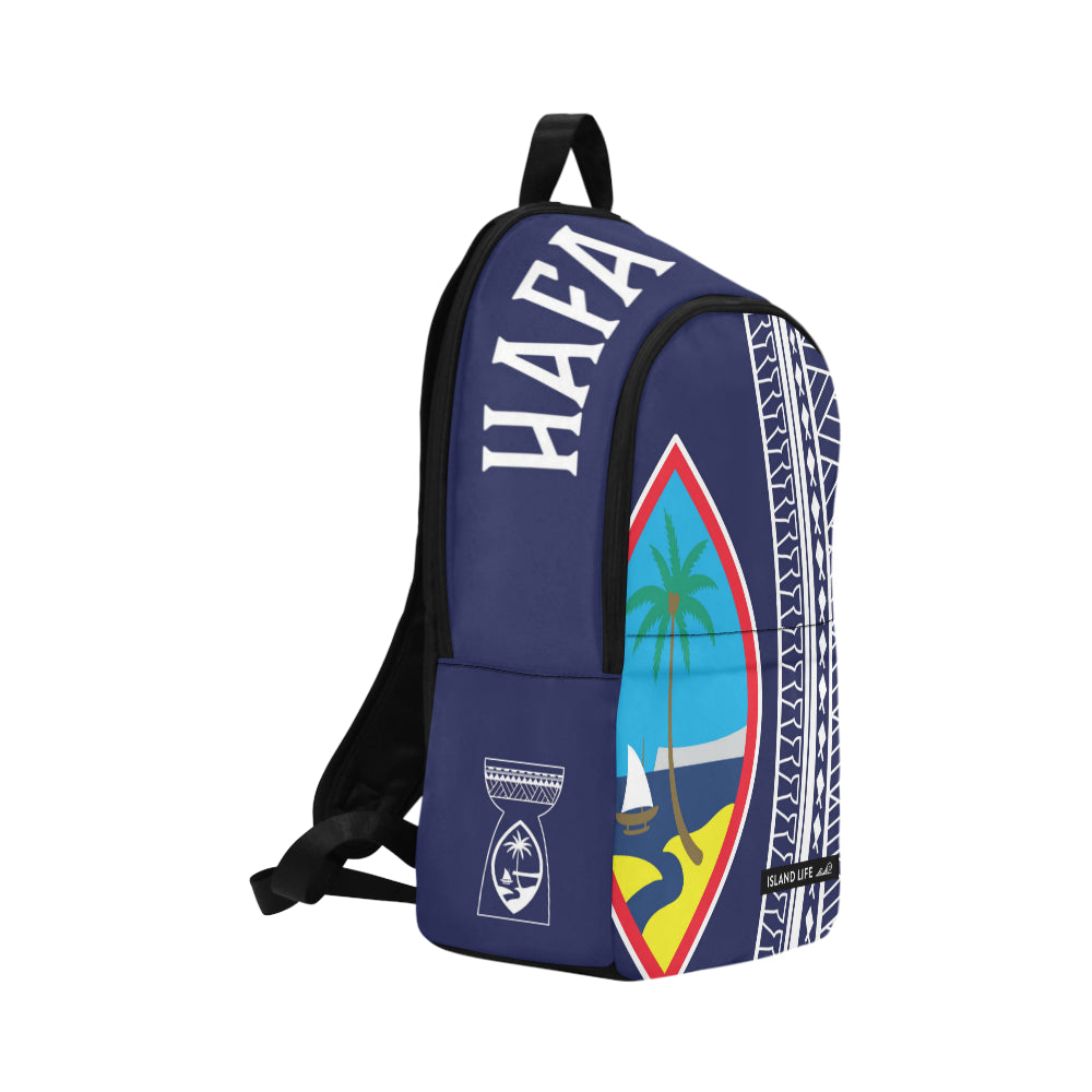 Hafa Adai Guam Tribal Blue Laptop Backpack