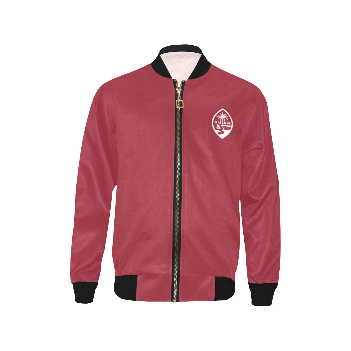 Kids Guam Map Red Bomber Jacket