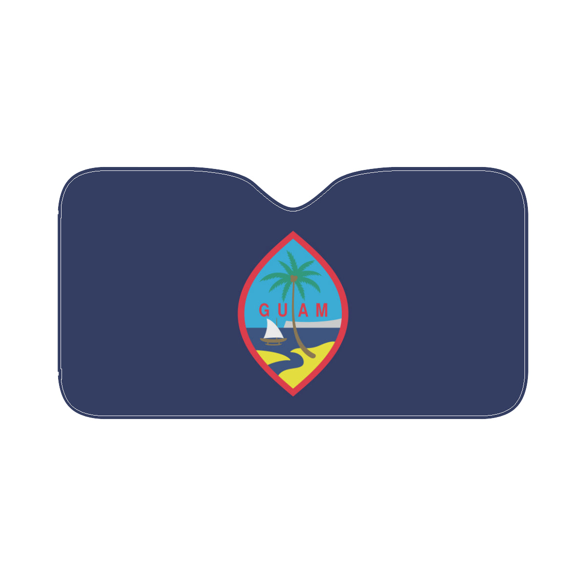 Guam Flag Car Sun Shade Car Sun Shade