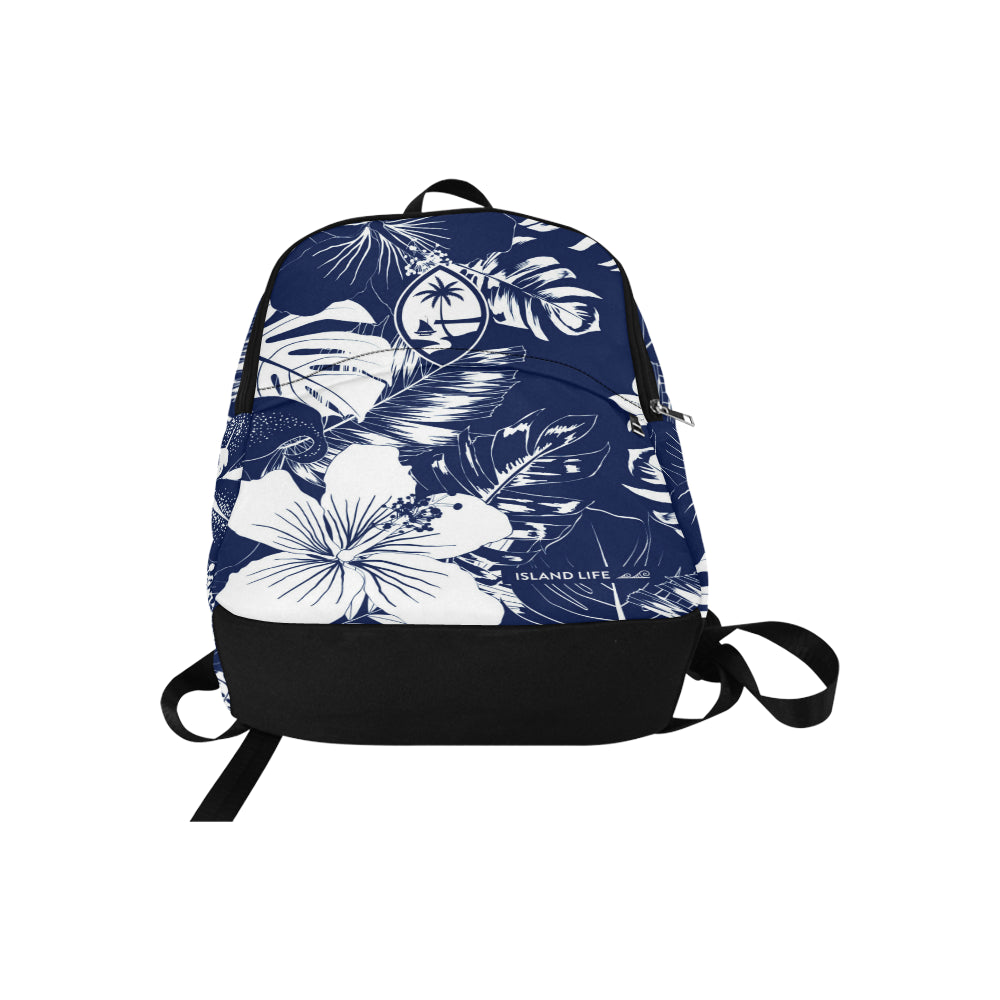 Guam Blue Floral Laptop Backpack