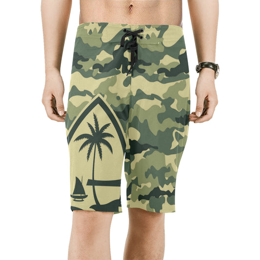 Guam Seal Camo All Over Print Board Shorts