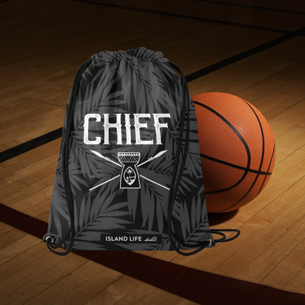 Guam Chief Large Drawstring Bag