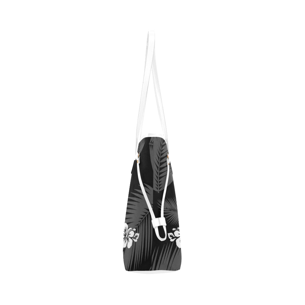 Guam Seal Hibiscus Leaves Canvas Tote Bag